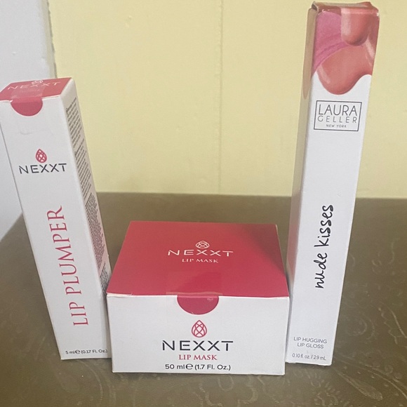 Nexxt Other - Nexxt Lip Plumper and Mask Set. Plus Laura Geller Naturally Nude Lip Gloss